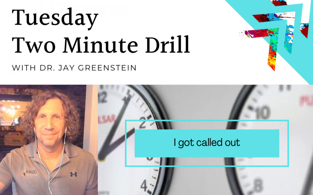 TMD: I got called out